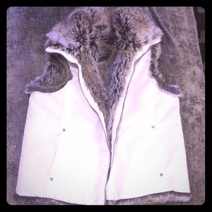 Reversible fur vest